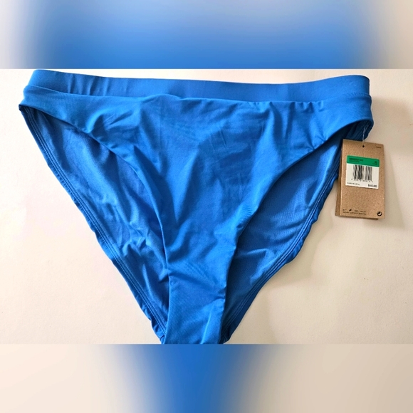 NIKE Swim High Waisted Blue Bikini Bottom SIZE XL *** NWT - Picture 1 of 6